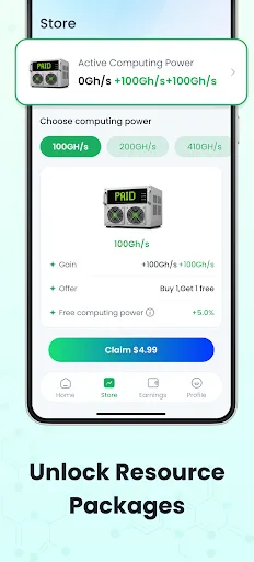 MineFlow Cloud: Crypto Miner Android app screenshot 3