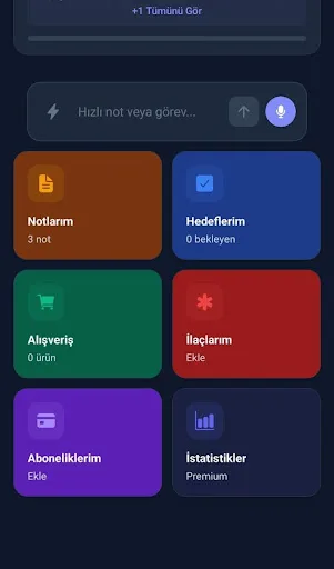 MiniCue: Akıllı Ajanda & Plan Android app screenshot 2