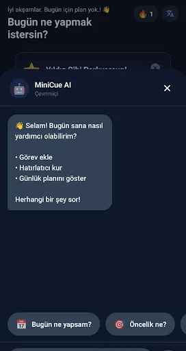 MiniCue: Akıllı Ajanda & Plan Android app screenshot 4
