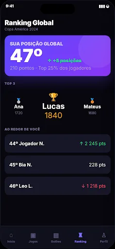 Nivor: Bolão da Copa 2026 Android app screenshot 3