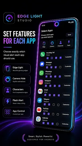 Edge Light: Notification LED Android app screenshot 1