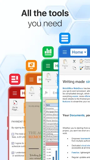 MobiOffice: Word, Sheets, PDF Android app screenshot 2