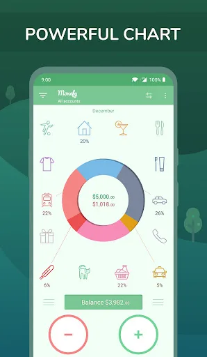 Monefy - Budget & Expenses app Android app screenshot 1