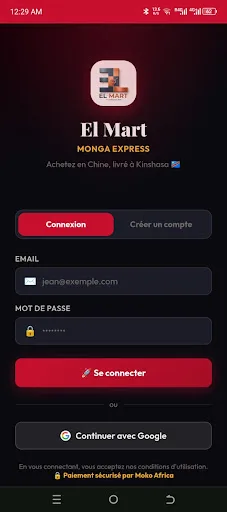 MONGA EXPRESS Android app screenshot 1