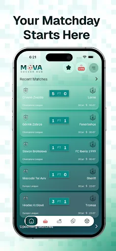 Mova Soccer Hub Android app screenshot 1