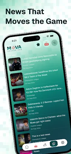 Mova Soccer Hub Android app screenshot 3