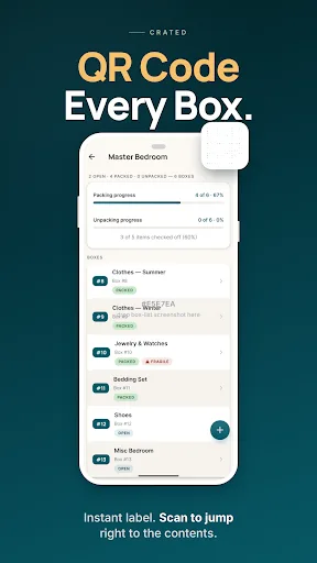 Crated: Moving Box Organizer Android app screenshot 2