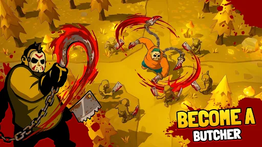 Butcher hero: hook'n'chew RPG Android app screenshot 1