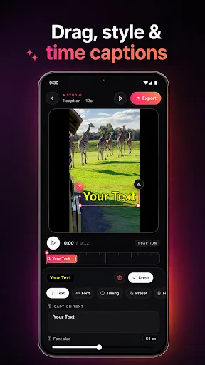 Text on Video: Reels & Shorts Android app screenshot 2