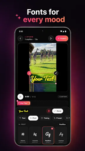 Text on Video: Reels & Shorts Android app screenshot 4