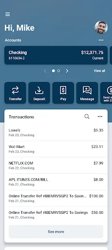My Century Bank Android app screenshot 1