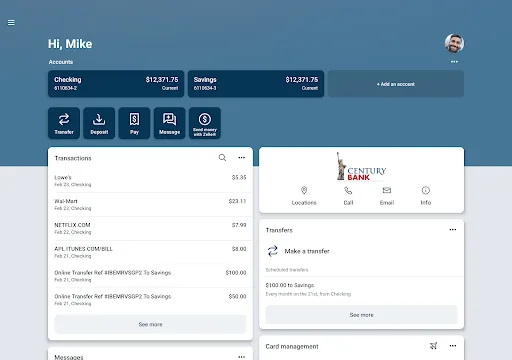 My Century Bank Android app screenshot 6