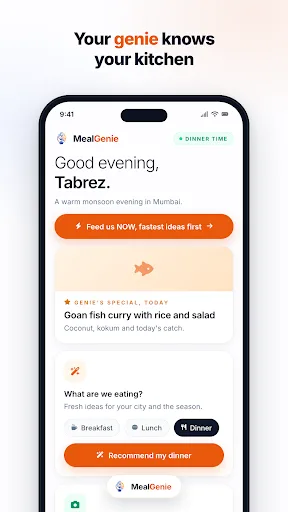 MealGenie: AI Meal Planner Android app screenshot 1
