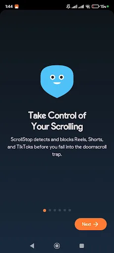 ScrollStop: Block Reels/Shorts Android app screenshot 1