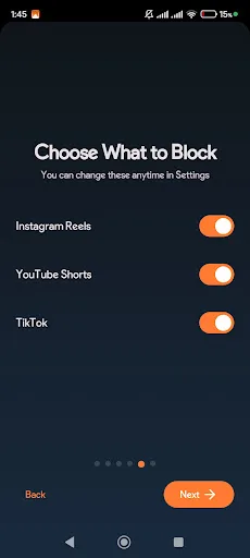 ScrollStop: Block Reels/Shorts Android app screenshot 4