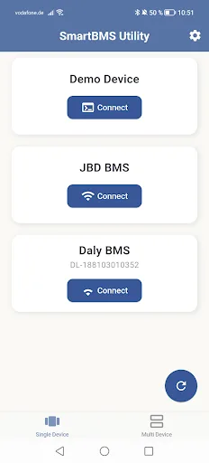 SmartBMS Utility Android app screenshot 1
