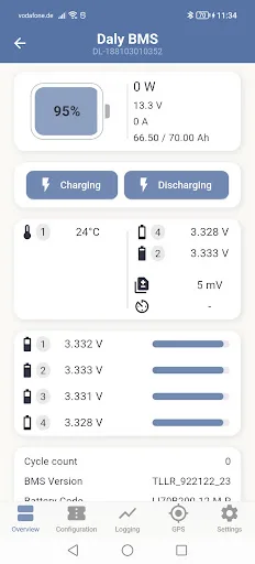 SmartBMS Utility Android app screenshot 3