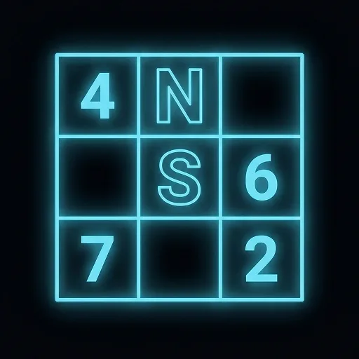 neon sudoku Android app icon