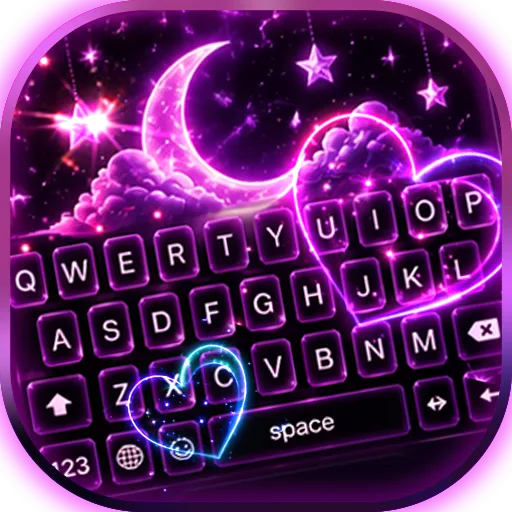 Neon Love: Keyboard Themes Android app icon