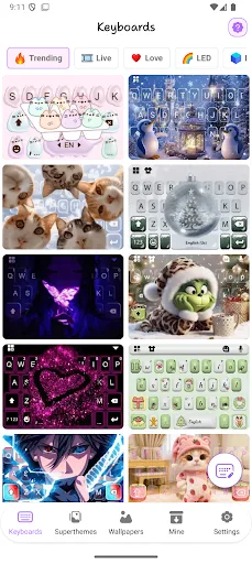 Neon Love: Keyboard Themes Android app screenshot 6