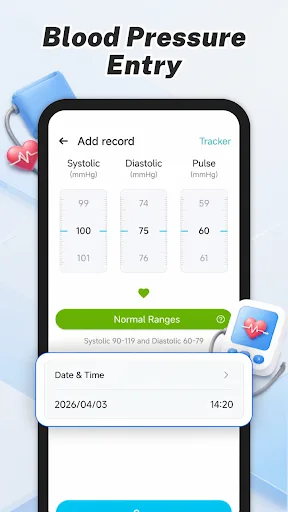 BP Care - Pressure & Sugar Android app screenshot 2