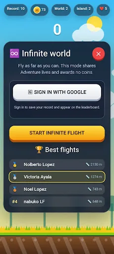 Sky Hopper Android app screenshot 4