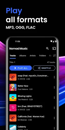 Music Player, MP3: Nomad Music Android app screenshot 2
