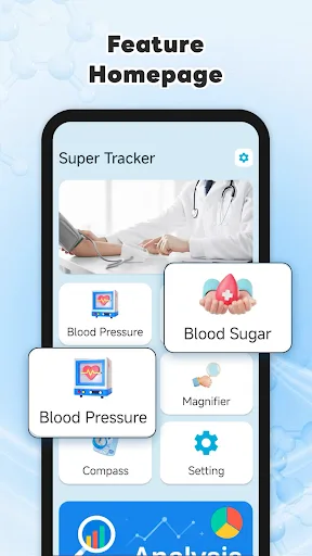 Super Tracker: BP & Sugar Android app screenshot 1