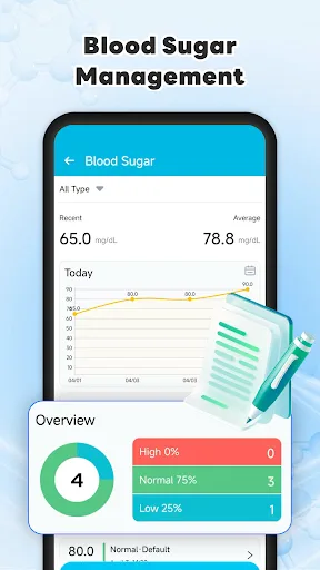 Super Tracker: BP & Sugar Android app screenshot 3