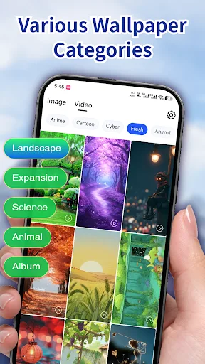 Dynamic Wallpaper - HD & Live Android app screenshot 1