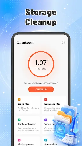 CleanBoost - Junk Cleaner Android app screenshot 1