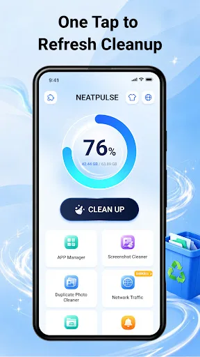 NeatPulse — Phone Cleaner Android app screenshot 1