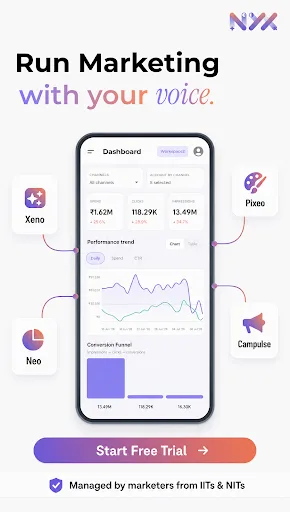 NYX: AI Marketing Agent Android app screenshot 1