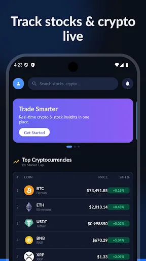 Finviz Android app screenshot 1