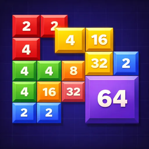 Mergio: 2048 Block Blast Android app icon