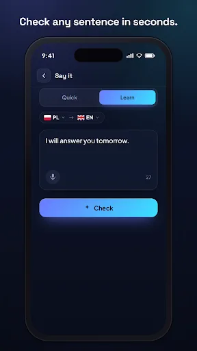 SayBetter: AI Language Coach Android app screenshot 2