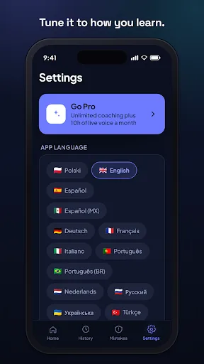 SayBetter: AI Language Coach Android app screenshot 4