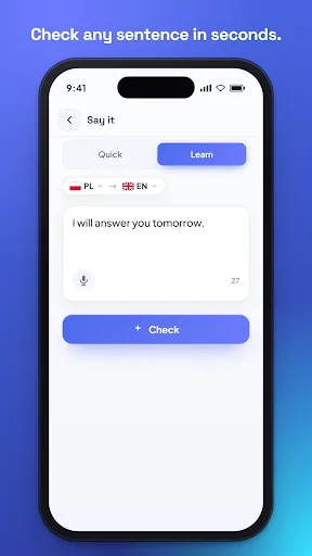 SayBetter: AI Language Coach Android app screenshot 6