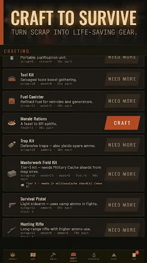 Survival Wasteland Android app screenshot 4
