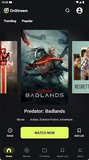 On Stream Android app screenshot 1