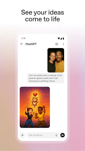ChatGPT Android app screenshot 1
