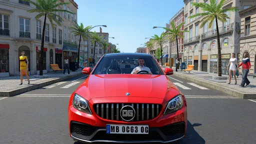 Car Simulator C63 Android app screenshot 2