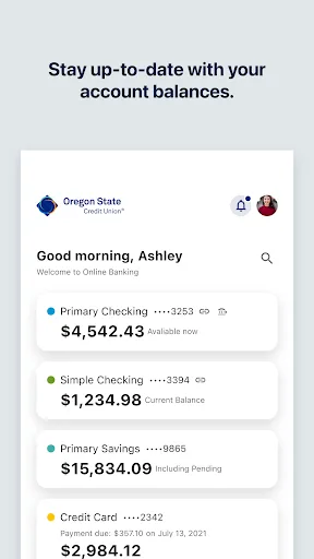 Oregon State Credit Union Android app screenshot 2