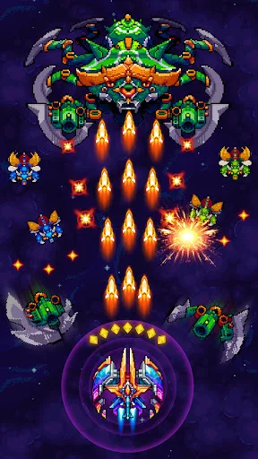 Galaxiga: Galaxy Arcade Game Android app screenshot 1