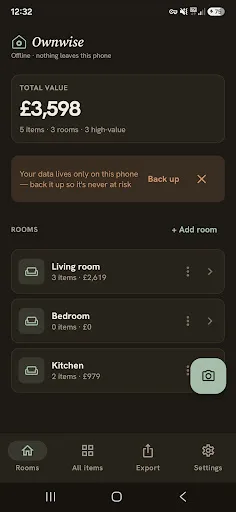 Ownitory - Home Inventory Android app screenshot 1