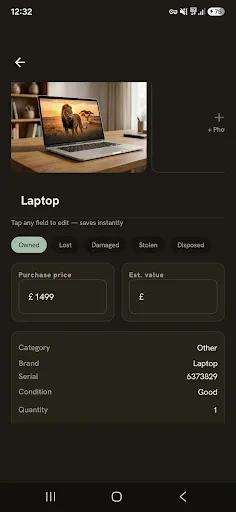 Ownitory - Home Inventory Android app screenshot 4