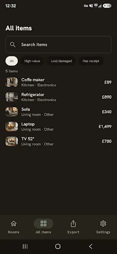 Ownitory - Home Inventory Android app screenshot 5