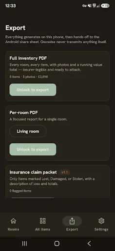 Ownitory - Home Inventory Android app screenshot 6