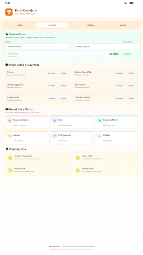Paint Calc - Wall & Cost Android app screenshot 3