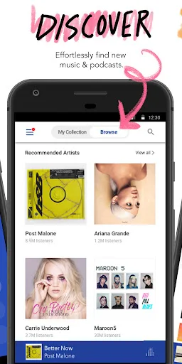Pandora - Music & Podcasts Android app screenshot 3